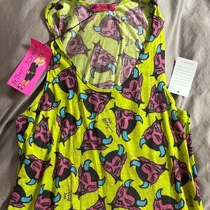 Betsy Johnson Devil Print Tank Top